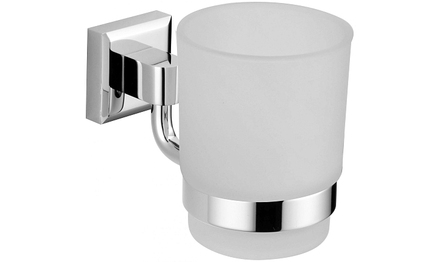 Стакан стеклянный с настенным держателем Savol S-009558