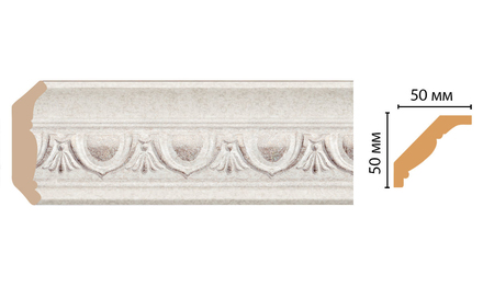 Плинтус потолочный DECOMASTER 155D-19D (50*50*2400мм)