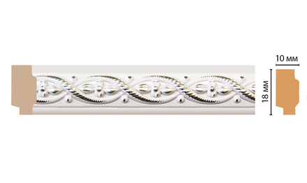 Молдинг DECOMASTER 158-7D (18*10*2400мм)