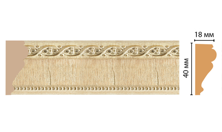 Молдинг DECOMASTER 161S-5 (40*18*2400мм)