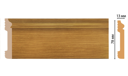 Плинтус напольный DECOMASTER D005-73ДМ (79*13*2400мм)