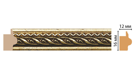 Молдинг DECOMASTER 117-552 (16*12*2400мм)