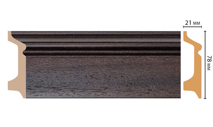 Плинтус напольный DECOMASTER D122-438AДМ (78*21*2400мм)