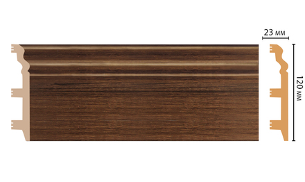Плинтус напольный DECOMASTER D233-74 ШК/8 (120*23*2400мм)