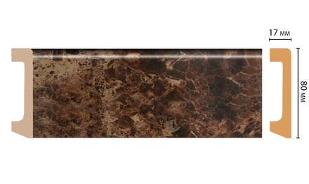 Плинтус напольный DECOMASTER D235-713 ШК/20 (80*17*2400мм)