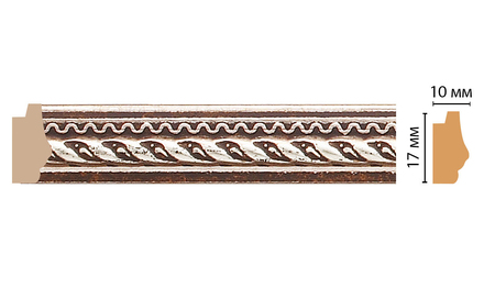 Молдинг DECOMASTER 149-956 (17*10*2400мм)