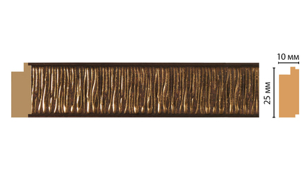 Молдинг DECOMASTER 102-51 (25*10*2400мм)