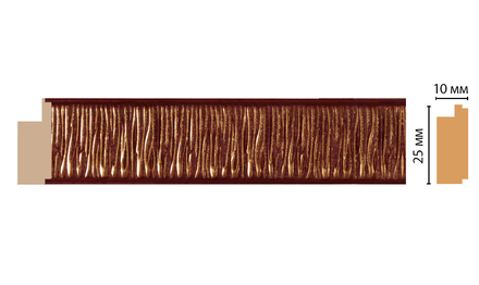 Молдинг DECOMASTER 102-52 (25*10*2400мм)