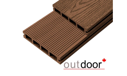 Террасная доска ДПК Outdoor 150*20*3000 мм. вельвет/текстура дерево мореный дуб