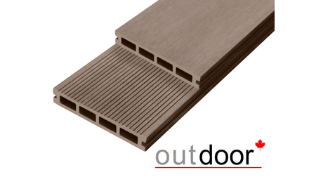 Террасная доска ДПК Outdoor 150*25*3000 мм. вельвет/шлифованная коричневая