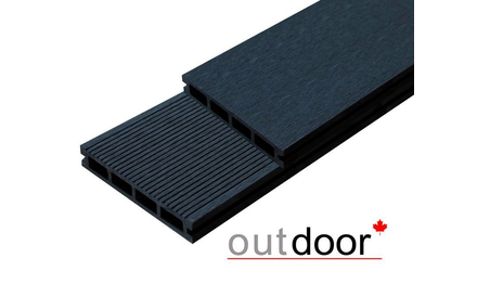 Террасная доска ДПК Outdoor 150*25*3000 мм. вельвет/шлифованная черная