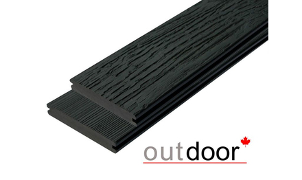 Террасная доска ДПК Outdoor 3D 140*21*2900 мм. полнотелая STORM/OLD WOOD BLACK черная