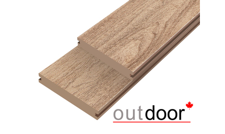 Террасная доска ДПК Outdoor 3D 140*25*3000 мм. полнотелая NEVADA/CALIFORNIA дуб