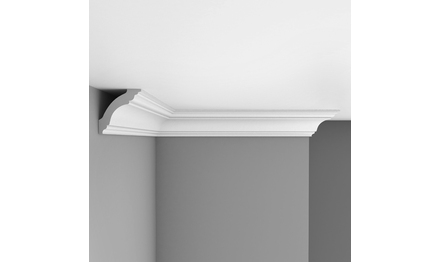 Плинтус потолочный гладкий DECOMASTER DP-213A (80*85*2400мм)