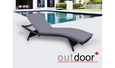 Шезлонг из ротанга OUTDOOR Палермо, графит