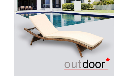 Шезлонг из ротанга OUTDOOR Палермо, коричневый
