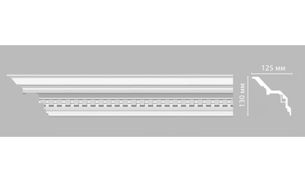 Плинтус потолочный с рисунком DECOMASTER DT-5A (130х125x2400)