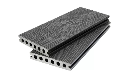 Террасная доска DeckLine Premium 3D-тиснение/двухсторонняя (Черный)